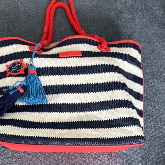 Vera Bradley | Bags | Vera Bradley Nautical Striped Tote Bag  Vera Bradley Nautical Stripe Tote. EUC main image 0